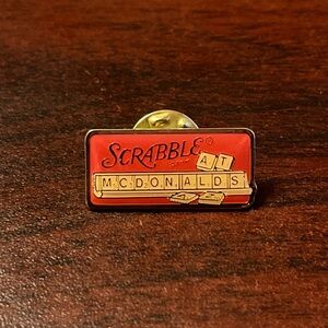Vintage McDonald’s Scrabble Board Game Employee Lapel‎ Hat Pin